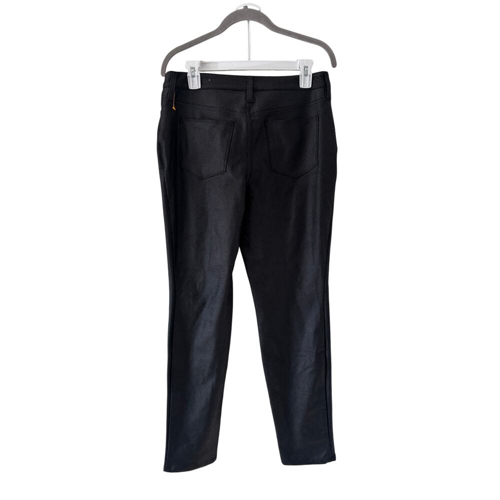 Chico's Black Faux Leather Skinny Pants Size 0R - Picture 8 of 8